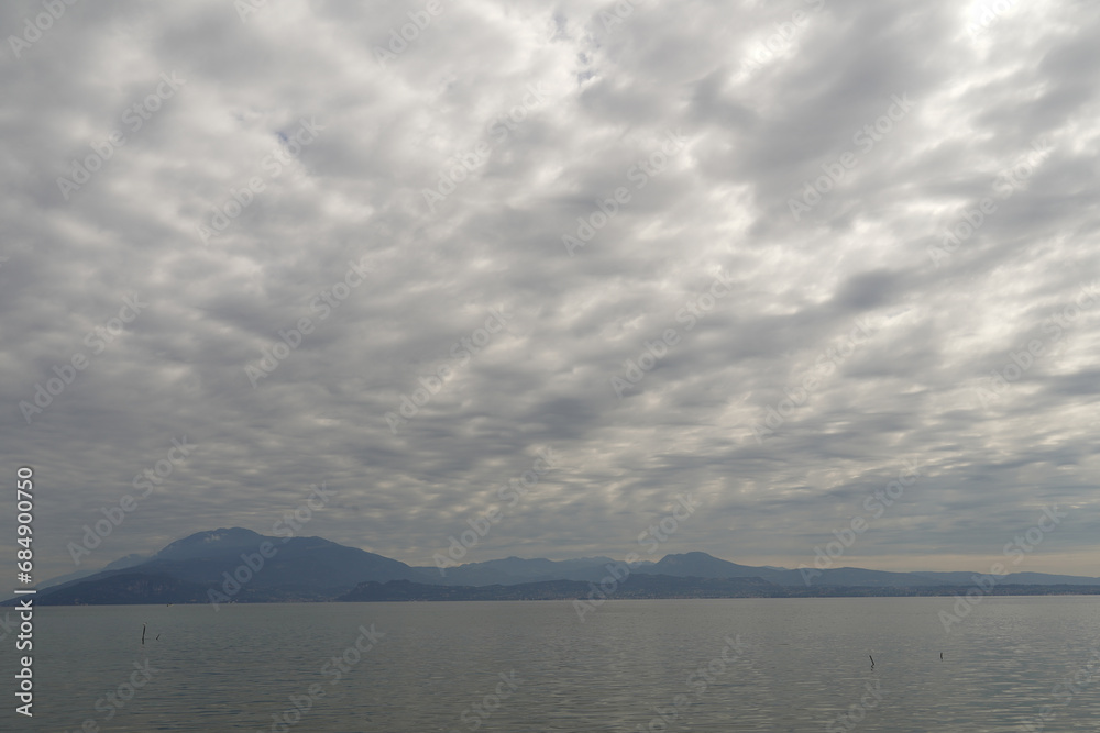 clouds over the lake