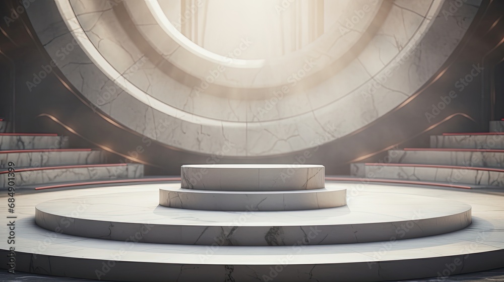 Fototapeta premium 3d minimal scene podium for presentation your product background