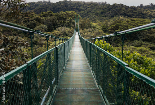 Fototapeta Naklejka Na Ścianę i Meble -  large bridge in the jungle of Monteverde, Costa Rica