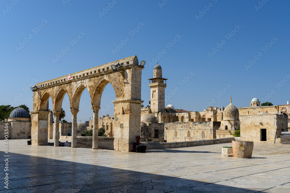 Dome of the Rock, Temple Mount in Old Jerusalem City, Israel, Middle East