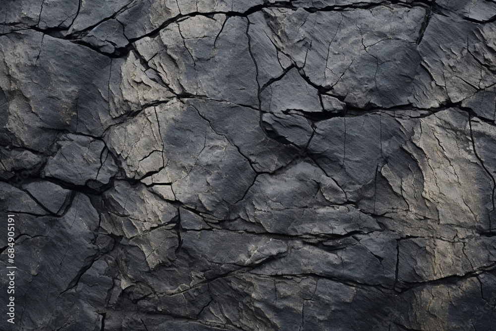 A close-up of cracked and weathered lava stone surfaces. A close-up of cracked and weathered lava stone surfaces.