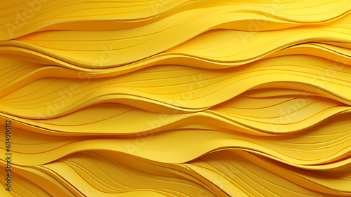 bright yellow volumetric lines wall silk stucco.