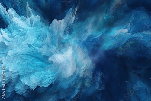 abstract blue background. generative ai