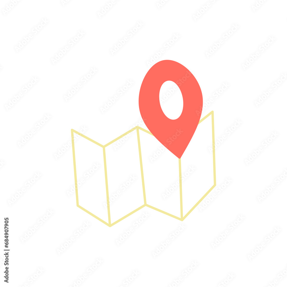 Hand Drawn Pin Element