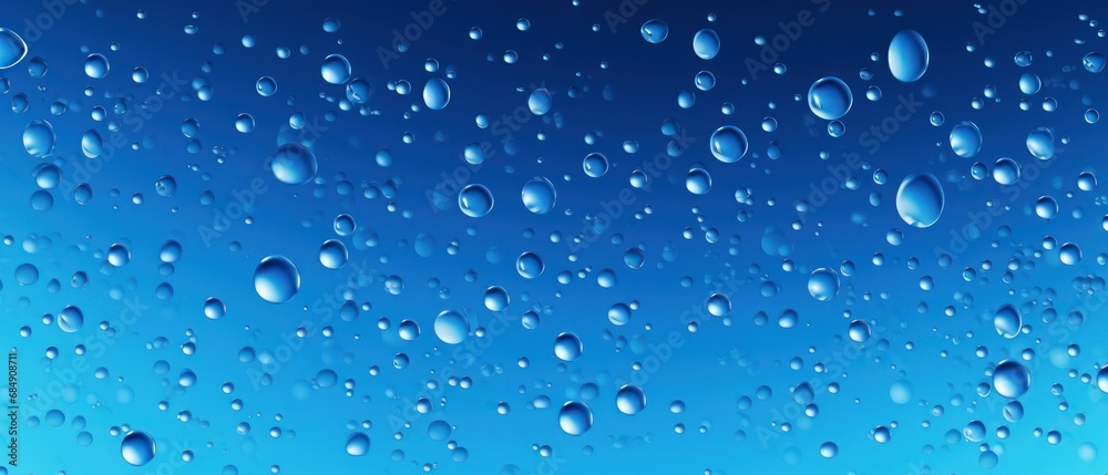 Abstract blue background with water drops