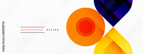 Enigmatic Circles - Captivating Vector Geometric Background, Unveiling the Mesmerizing Composition of Intriguing Circle Elements