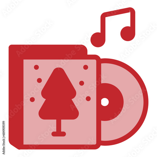 Christmas Carol Dual Tone Icon Design Vector © Meilia