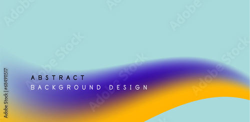 Abstract vector backdrop with fluid, geometric elements. Harmonious blend of form and color, evoking dynamic and captivating visual landscape for wallpaper, banner, background, landing page