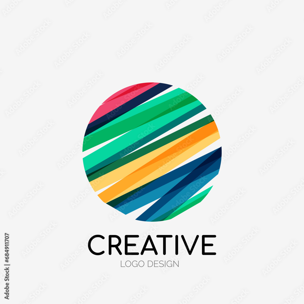 Modern abstract logo design. Geometric vector art. Clean overlapping lines and abstract shapes. Perfect for modern brand Modern abstract logo design. Geometric vector art. Clean overlapping lines and abstract shapes. Perfect for modern brand