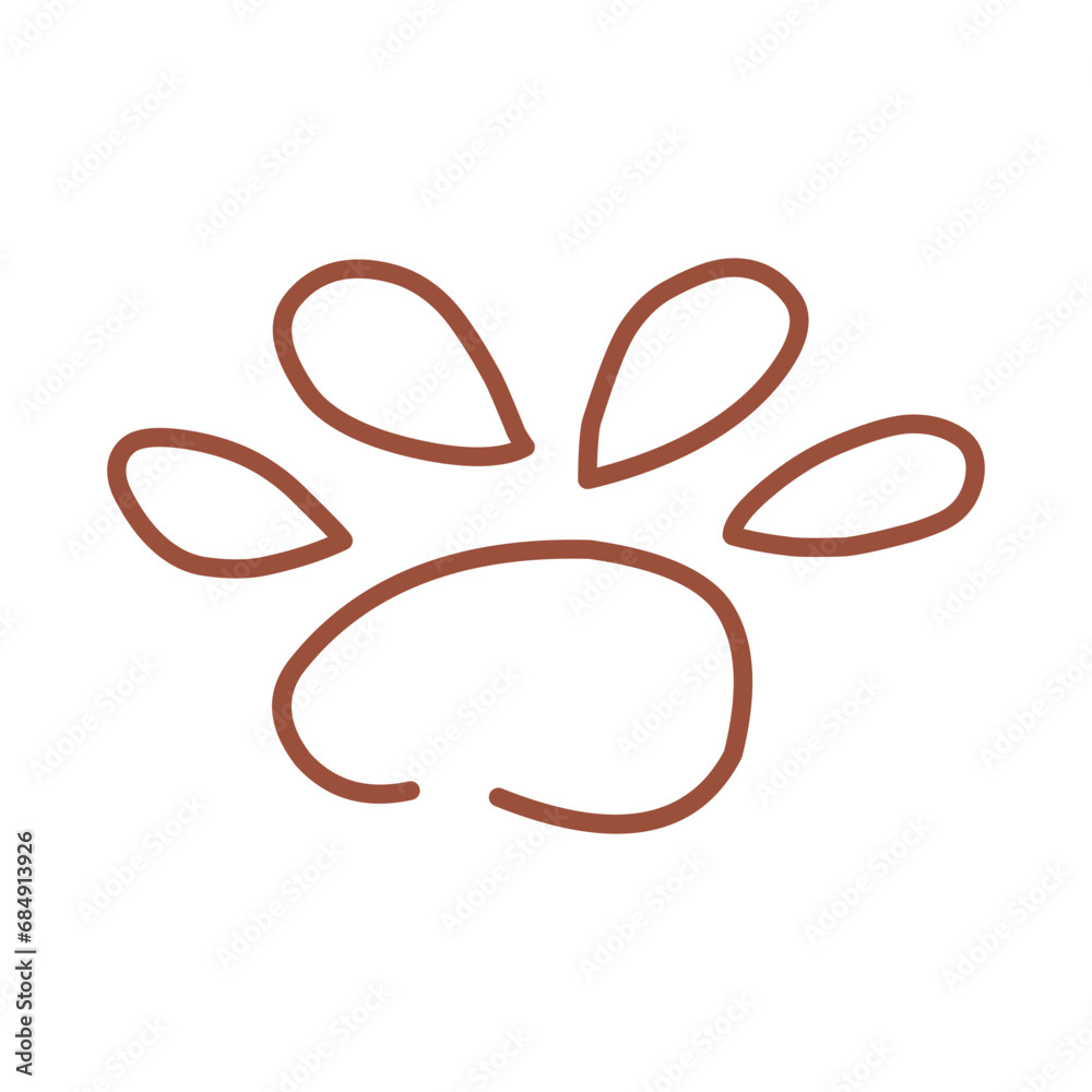 Obraz premium Pet Paw Element