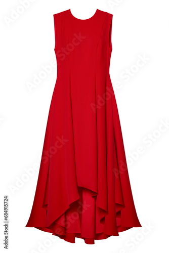 red dress isolated on white