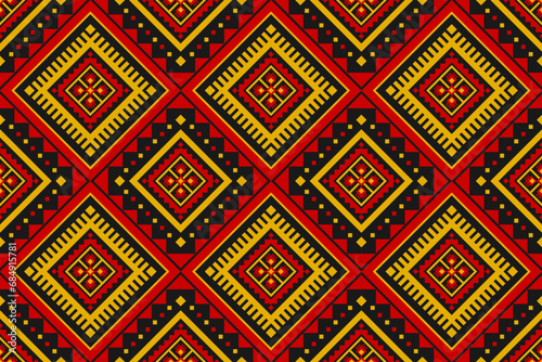 Geometric ethnic seamless pattern traditional. American, Mexican style. Design for background, wallpaper, illustration, fabric, clothing, carpet, textile, batik, embroidery.