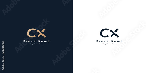 CX Logo design in Chinese letters photo