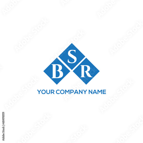 SBR letter logo design on white background. SBR creative initials letter logo concept. SBR letter design.
 photo
