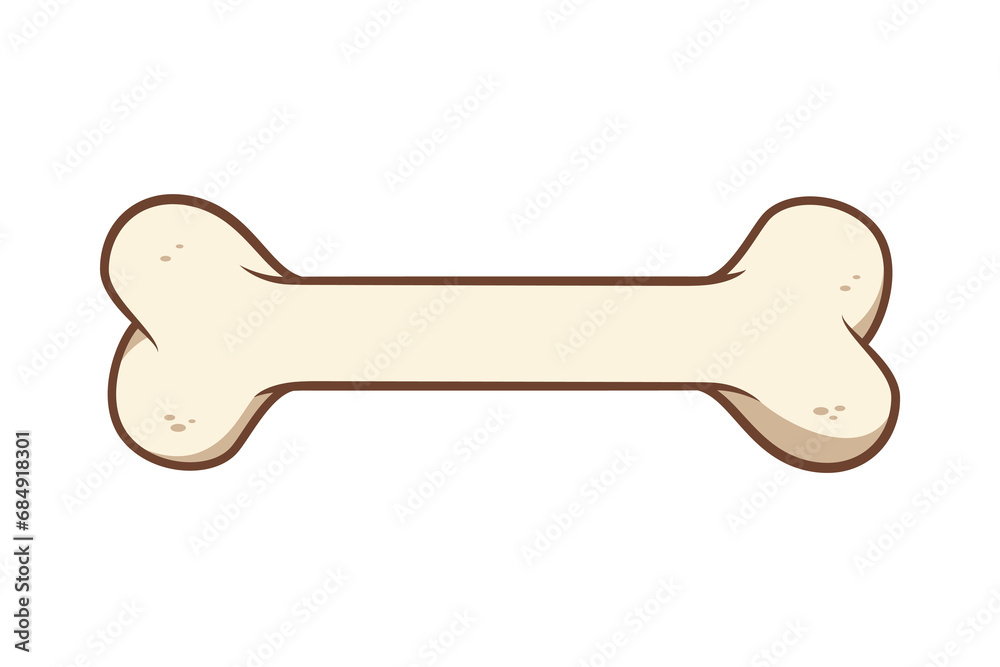 Bone cartoon vector isolated white background Bone cartoon vector isolated white background