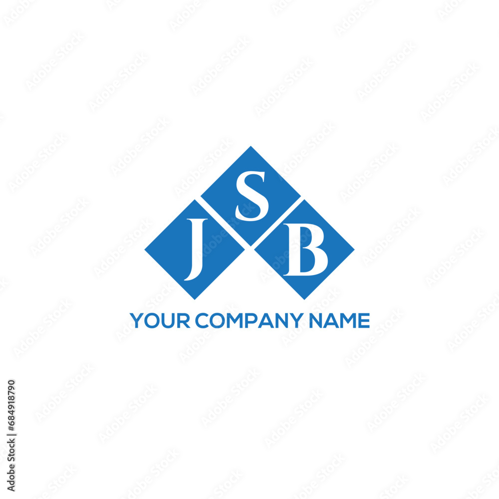 Fototapeta premium SJB letter logo design on white background. SJB creative initials letter logo concept. SJB letter design. 
