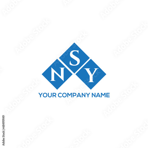 SNY letter logo design on white background. SNY creative initials letter logo concept. SNY letter design.
