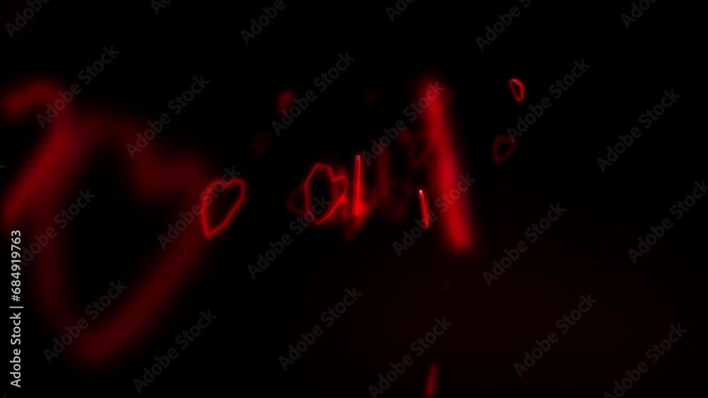 3D Polygon Hearts Flying Towards You Loop with Alpha Channel 3D Polygon Hearts Flying Towards You Loop with Alpha Channel