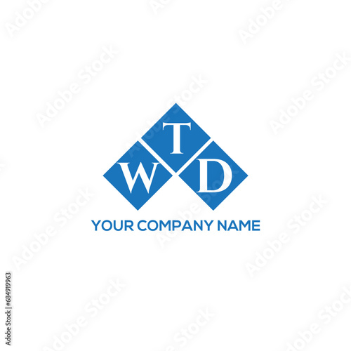 TWD letter logo design on white background. TWD creative initials letter logo concept. TWD letter design.
 photo