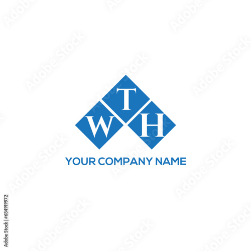 TWH letter logo design on white background. TWH creative initials letter logo concept. TWH letter design. 