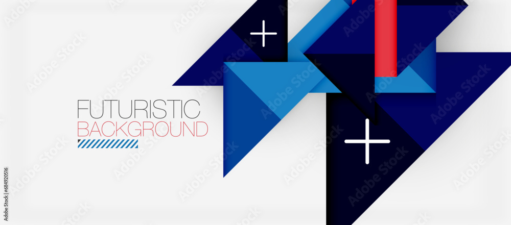 Triangle Vector Background Illustration For Wallpaper, Banner, Background, Card, Book Illustration, landing page