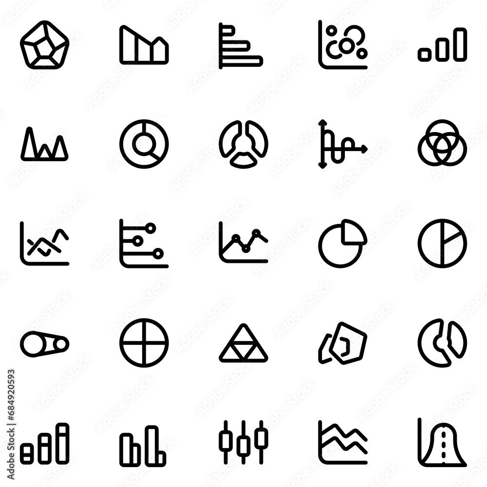 chart line icon sheet
