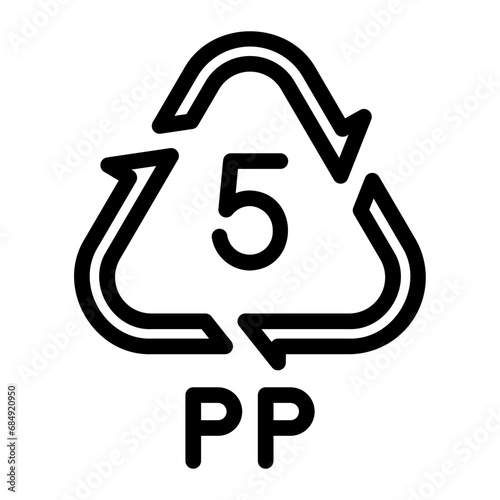 Polystyrene line icon