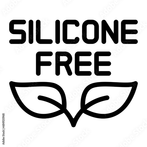 silicone free line icon
