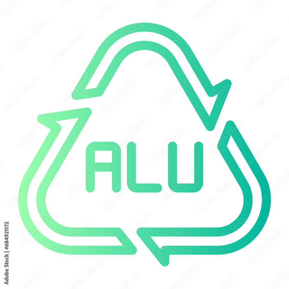 aluminium gradient icon aluminium gradient icon
