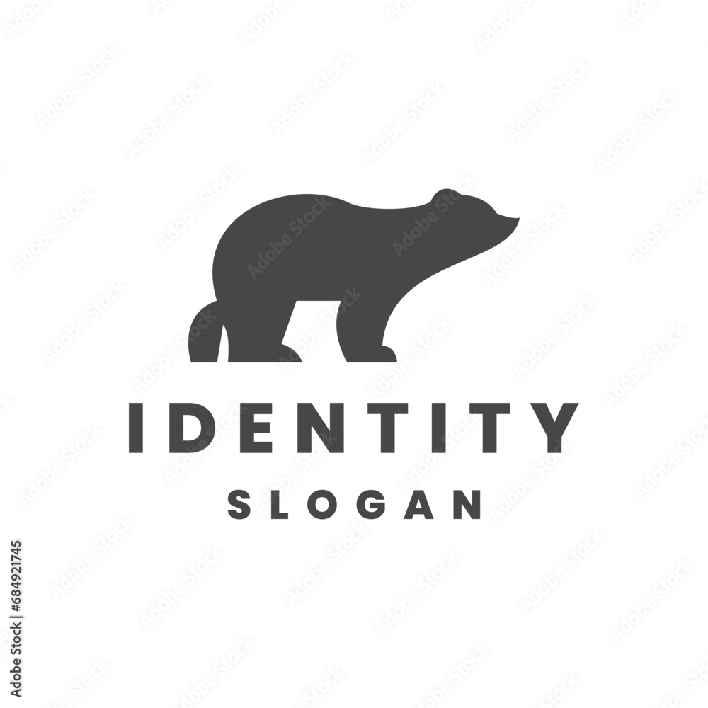 bear logo design vector graphic idea creative