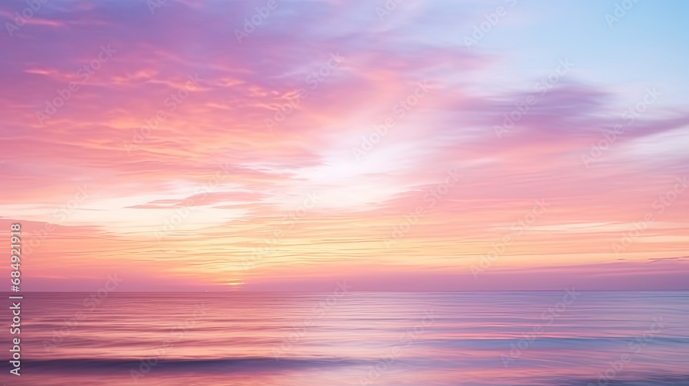 sunset over the sea, Blurred sunset sky and ocean on nature background sunset over the sea, Blurred sunset sky and ocean on nature background