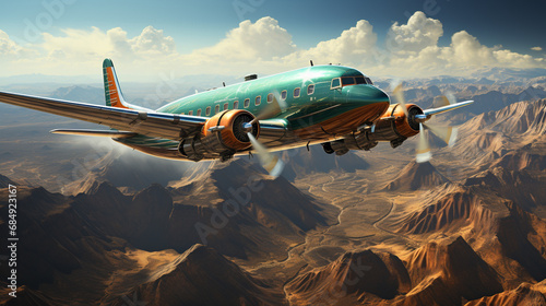 3d realistic transport aircraft