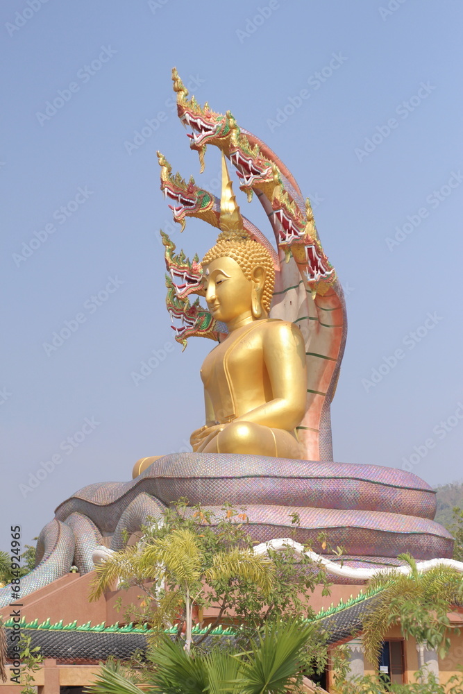Fototapeta premium golden buddha statue