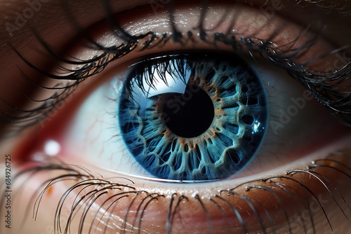Person's Blue Eye Generative AI