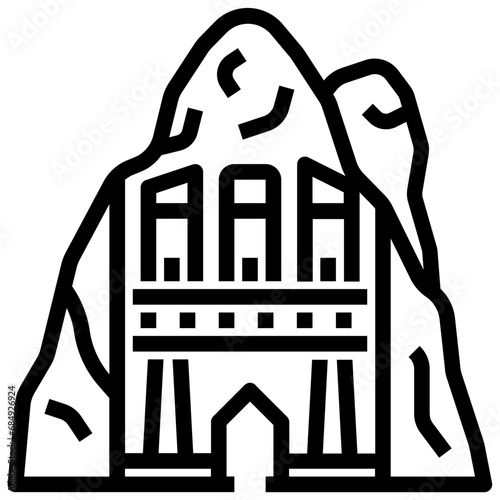 petra outline style icon