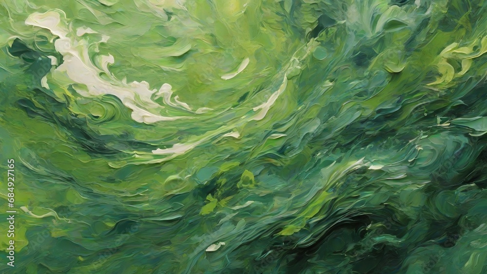 abstract background in green