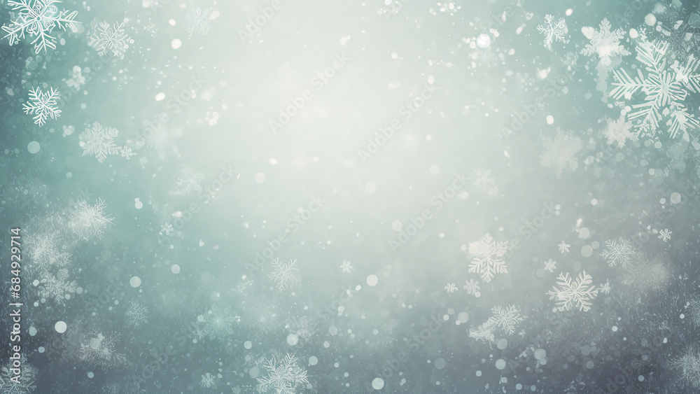 Snowflakes on a Turquoise Background
Snowflakes on a Turquoise Background