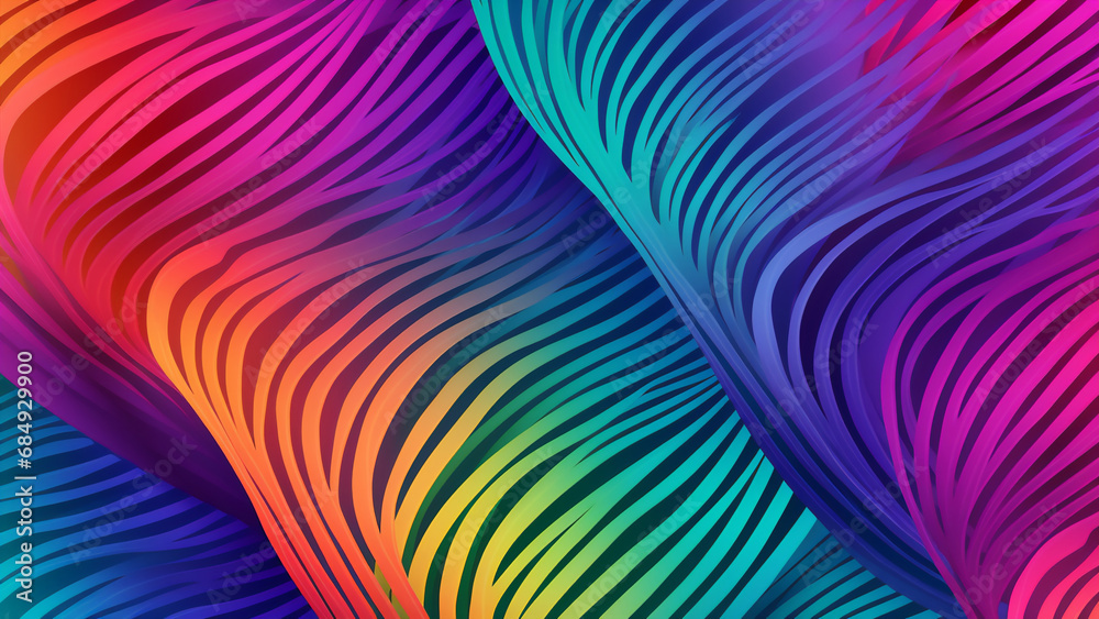 Obraz premium Spectrum Swirl: A Dance of Colors 