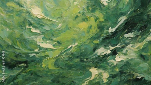 abstract background in green