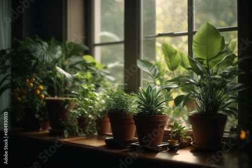 plants in the window