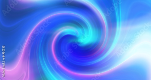 Blue background of twisted swirling energy magical glowing light lines abstract background