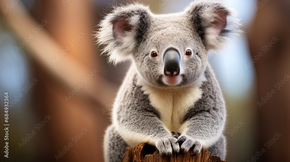 Naklejka premium Koala bear in a tree