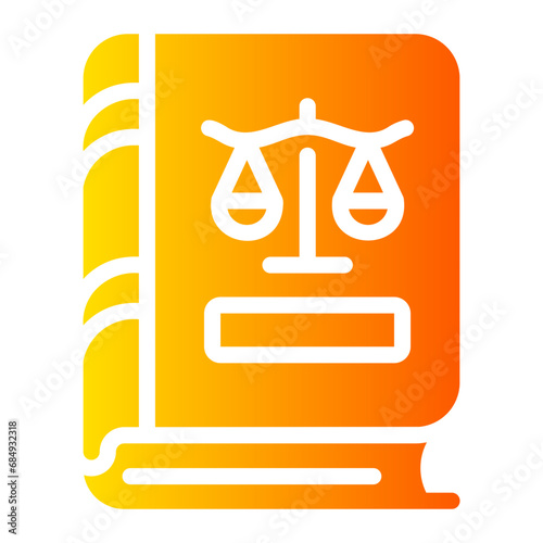 law book Gradient icon