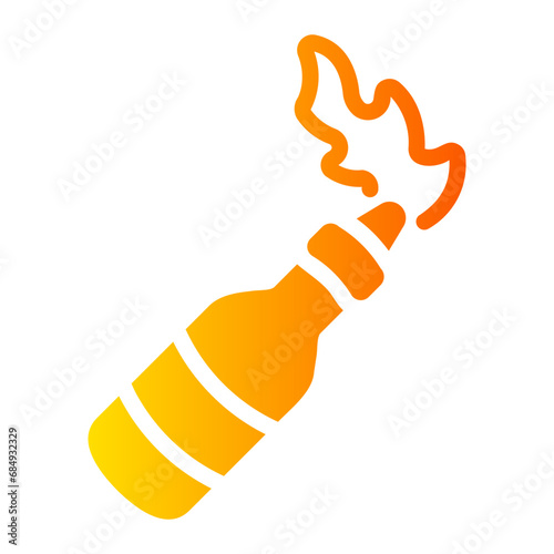 molotov cocktail Gradient icon