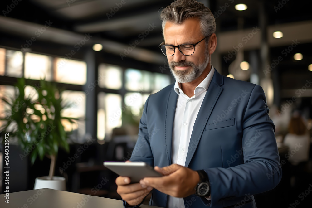 businessman using tablet computer businessman using tablet computer