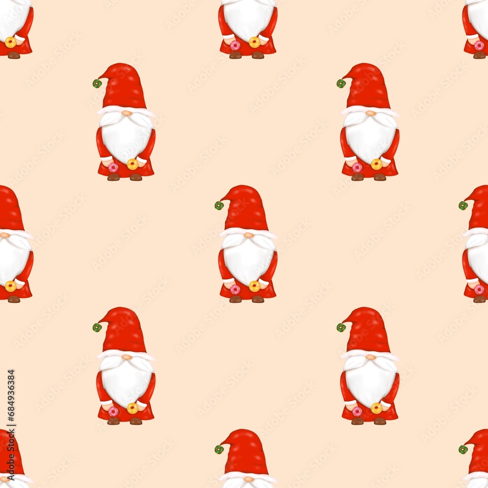Cute elf background with delicious donuts for Christmas. Cute elf background with delicious donuts for Christmas.