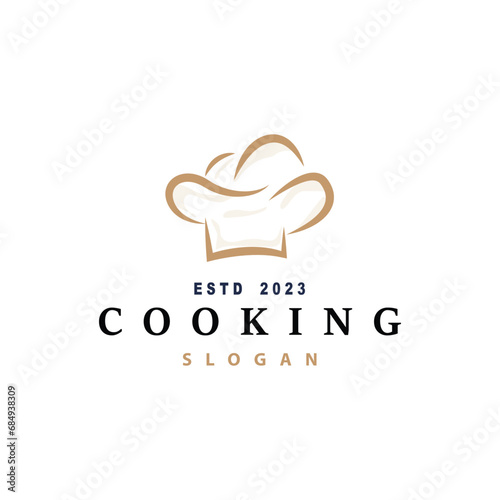 Chef Logo Design Cooking Inspiration And Chef Hat With Simple Lines For Restaurant Business Brands