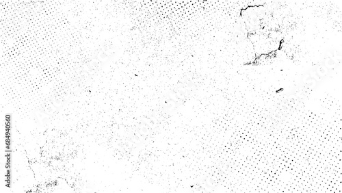 Black grainy texture isolated on white background. Dust overlay. Dark noise granules with halftone effect. Vector design