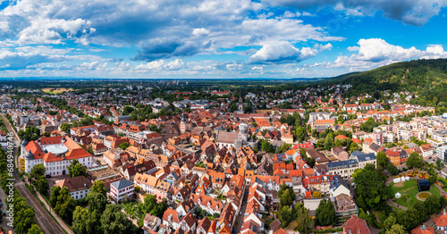 Fotografie, Obraz Old city of Ettlingen in Germany with Alb river