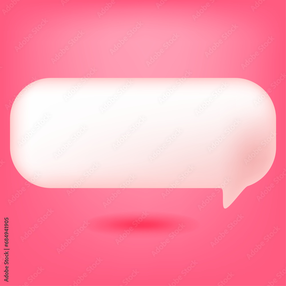 chat bubble 3d soft pink design illustration chat bubble 3d soft pink design illustration